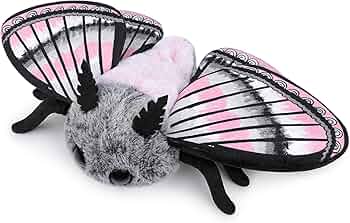 Amazon.co.jp: ZHONGXIN MADE かわいい蛾のぬいぐるみ、灰色の蛾